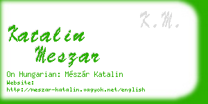 katalin meszar business card